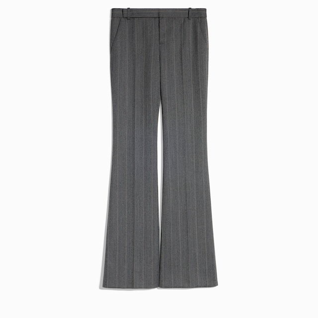 Pantaloni in lana gessata