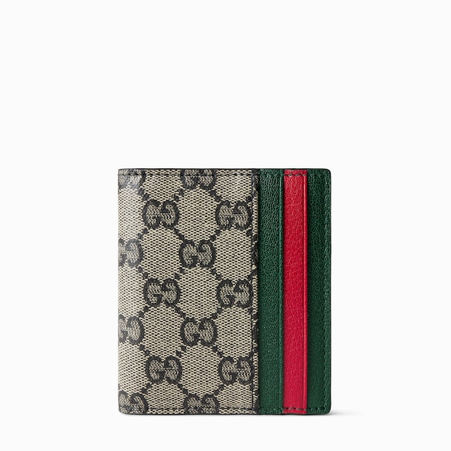 Small bi-fold wallet with Web card slots