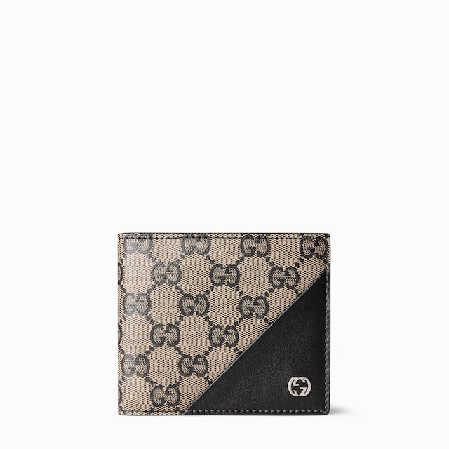 Bi-fold wallet with Interlocking G