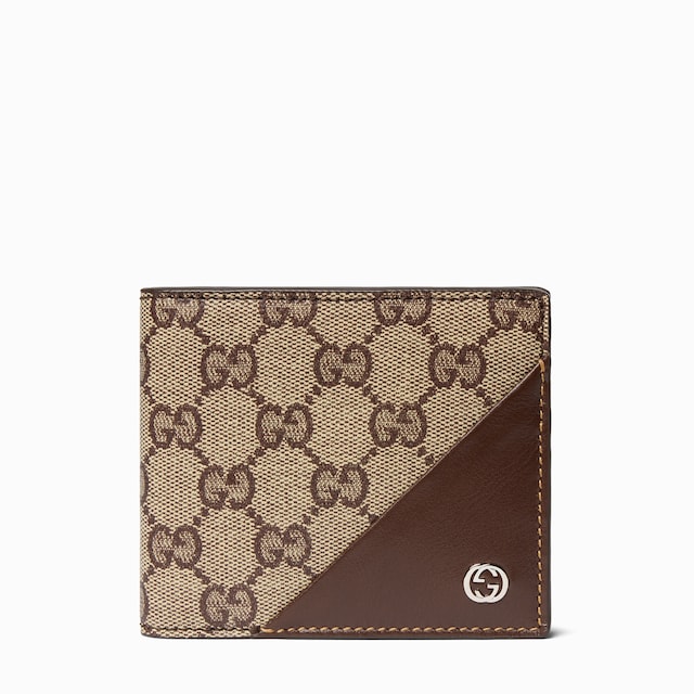 Bi-fold wallet with Interlocking G
