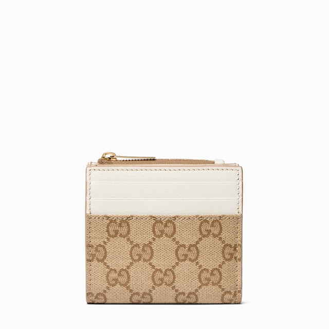 Zip card case with color slots
