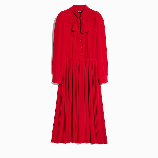 Robe chemisier en crêpe de chine en soie