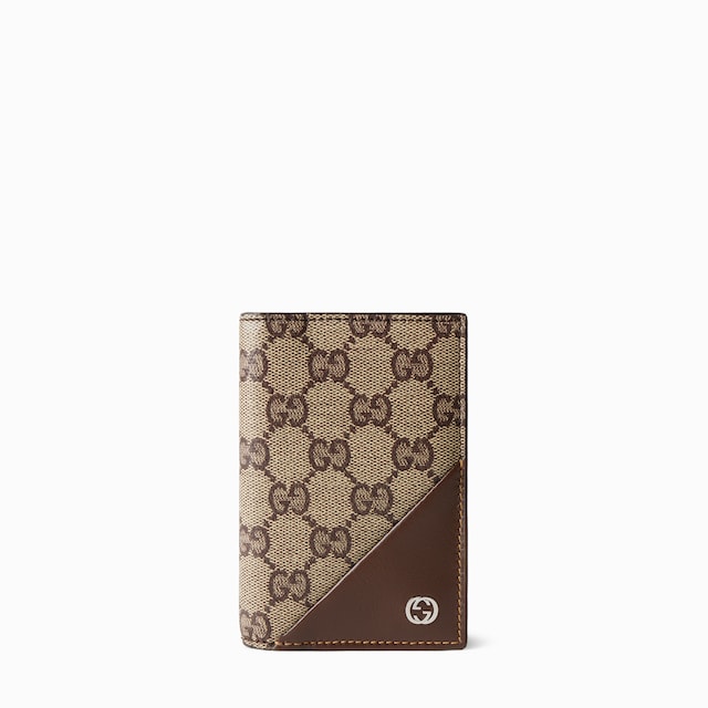 Card case wallet with Interlocking G