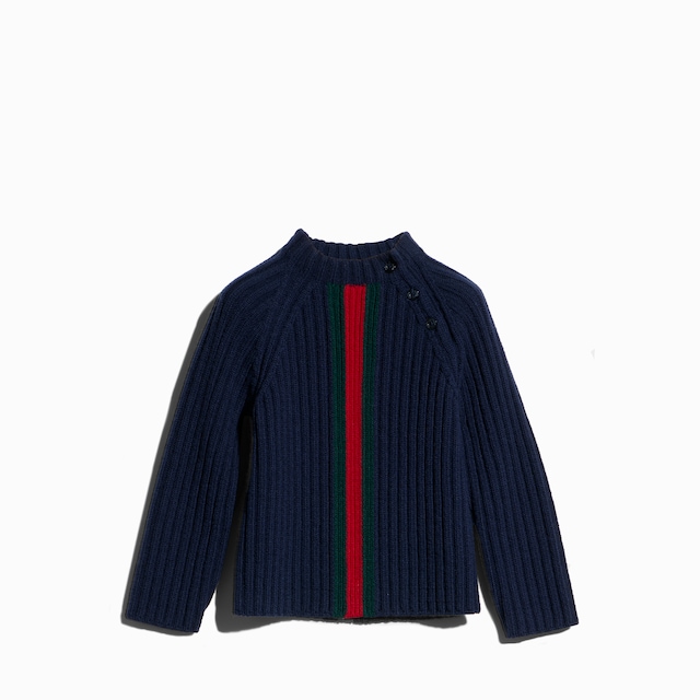 Baby wool sweater with Web
