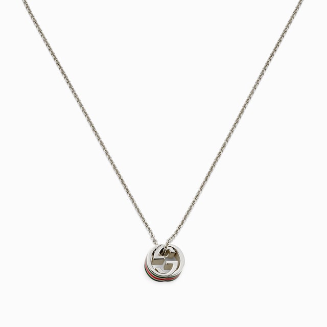Pendant chain necklace with Interlocking G