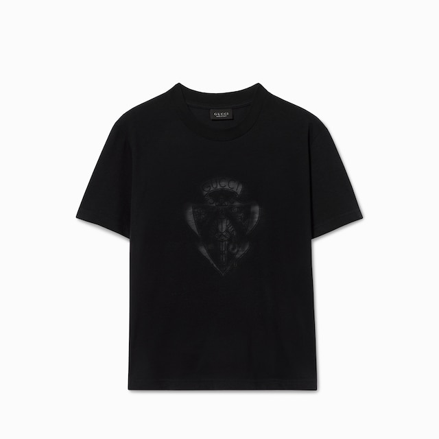 Cotton jersey T-shirt with Gucci crest