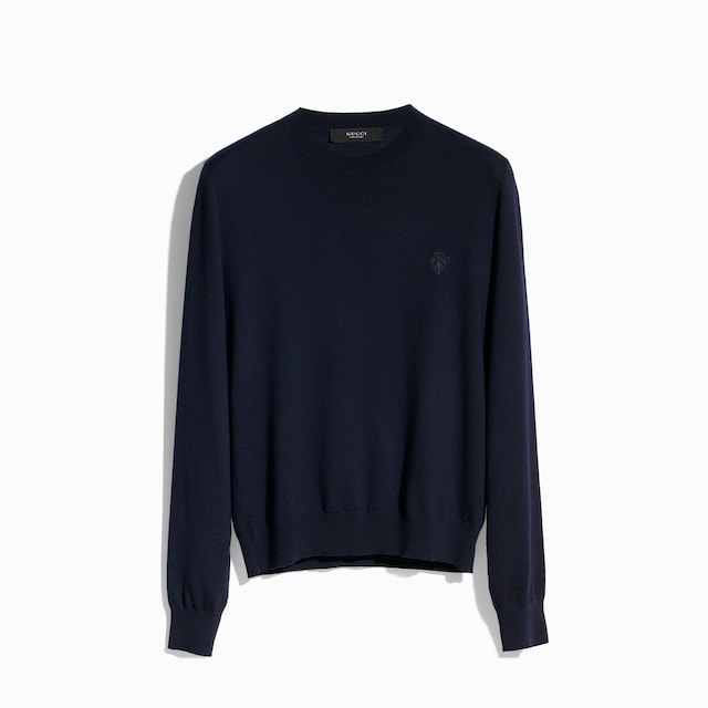 Maglione in lana con ricamo