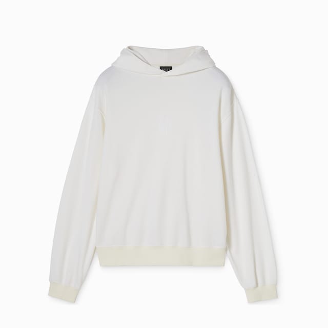 Felpa in misto cashmere con ricamo