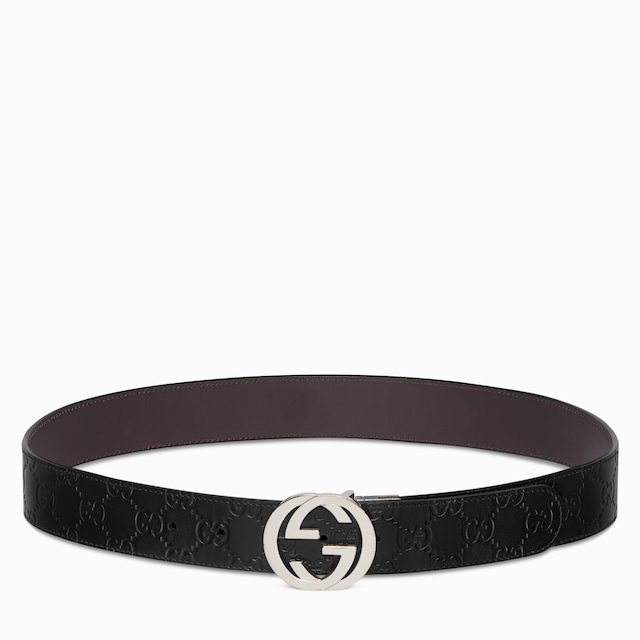 Ceinture réversible avec boucle GG