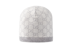 Bonnet pour bébé en laine à motif GG