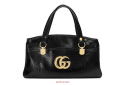 Arli large python top handle bag