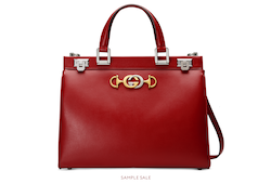 Gucci Zumi smooth leather medium top handle bag