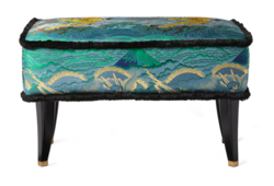 Sgabello con tigre jacquard