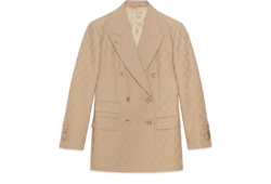 Пиджак из шерсти с жаккардовым узором GG