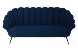 Sofá de tejido rizado