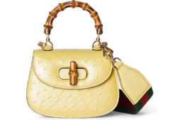 Gucci Bamboo 1947 ostrich mini bag