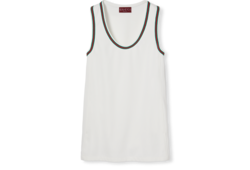 Short technical jersey dress with Web