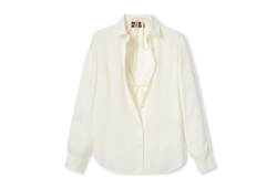 Gucci silk jacquard shirt and bra set