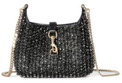 Sac Gucci Jackie Notte avec cristaux mini format