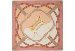 Платок каре из шелка с принтом