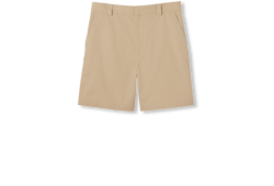 Шорты из двухслойной хлопковой саржи с полосой Web