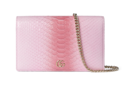 GG Marmont python chain wallet