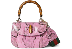 Bolso Gucci Bamboo 1947 pequeño de pitón