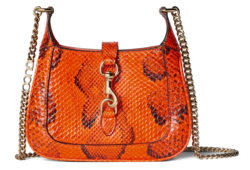Sac Gucci Jackie Notte en python mini format