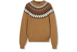 Pullover aus Wolljacquard mit Norwegermuster