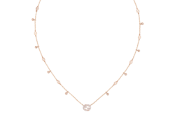 Collier Gucci Interlocking diamant or 18k