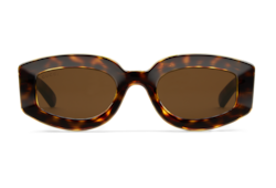 Occhiali da sole con montatura geometrica