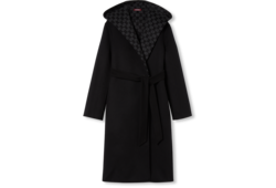 Wendbarer Mantel aus GG Seiden-Woll-Mischung