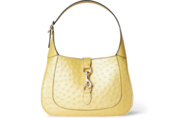 Gucci Jackie ostrich medium bag