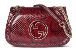 Средняя сумка на плечо Gucci Blondie из кожи питона