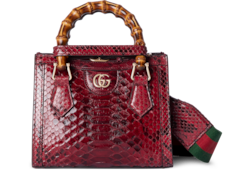 Mini cabas Gucci Diana en python