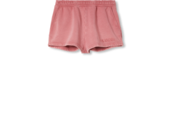 Short de punto de algodón bordado