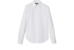 Embroidered cotton poplin shirt