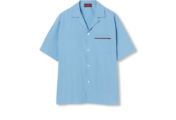 常规版型饰织带棉质衬衫