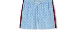 Short de baño de popelina técnica estampado
