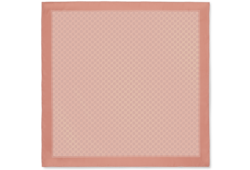 Carré in twill di seta stampato laminato