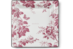 Herbarium print large trinket tray