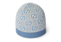 Babymütze aus Baumwolle mit GG Muster