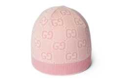 Babymütze aus Baumwolle mit GG Muster