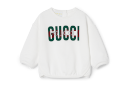 Felpa neonato in cotone con stampa