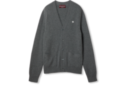 Embroidered wool cashmere cardigan