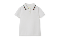 Vestido tipo polo de algodón para bebé