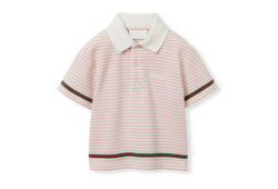 Polo neonato ricamata in cotone