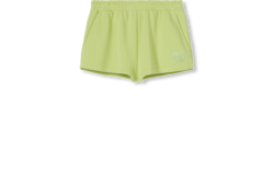 Short de punto de algodón bordado