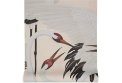 Tapete mit Reiher-Print