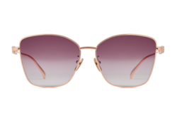 Sonnenbrille in Schmetterlingsform mit tiefem Nasensteg